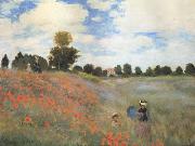 Claude Monet Poppies near Argenteuil (mk06) oil painting on canvas